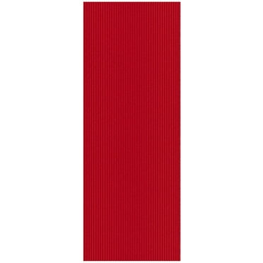 Ottomanson Hallway Runner Waterproof Non-Slip Rubberback 2x7 Indoor/Outdoor Utility Rug, 2' x 6'6", Red