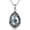 05 May-Hawthorn, variant on Birth Flower Necklace S925 Sterling Silver Floral Birth Teardrop Moonstone Necklaces Butterfly Floral Jewelry for Women Mom Birthday Gift