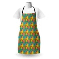 thumbnail image 3 of Colorful Apron, Cartoon Image of Bugs as Bumblebee Ladybug Mosquito Dung Bettle in Square Tiles, Unisex Kitchen Bib with Adjustable Neck for Cooking Gardening, Adult Size, Multicolor, by Ambesonne, 3 of 4