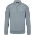 thumbnail image 2 of Men's Levelwear  Gray St. Louis Cardinals Upright Insignia Tri-Blend Quarter-Zip Pullover, 2 of 3