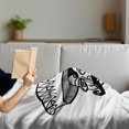 thumbnail image 3 of Mexican Soft Flannel Fleece Blanket, Monochrome Concept of a Latin Hispanic Man Portrait with a Funny Mustache, Cozy Plush for Indoor and Outdoor Use, 50" x 70", Dark Grey and White, by Ambesonne, 3 of 5