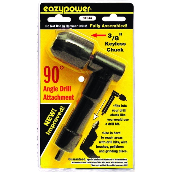 Accesorio de taladrado angular Eazy Power 81544, mandril de 90° 3/8 pulgadas
