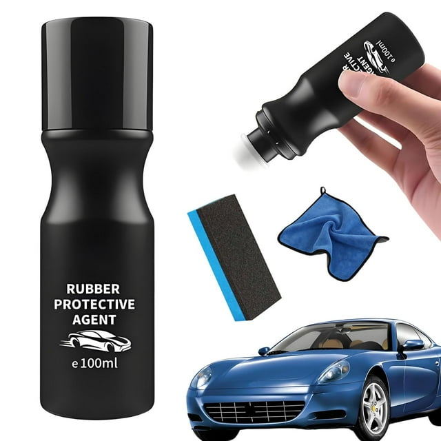 Car Rubber Seal Protectant, Rubber Seal Conditioner, Dry Lubricant for Windows, Use On Car Door Seals, Window Seals, Trunk Seals, Prevents Cracking and Drying (1)