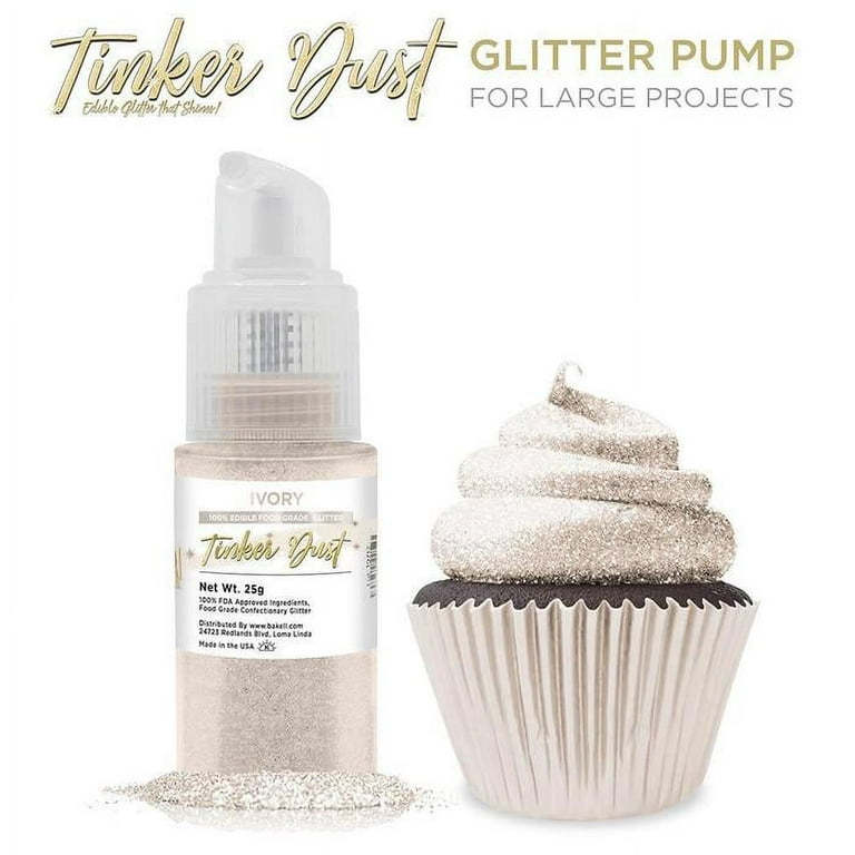BAKELL Classic Red Edible Glitter Spray Pump, (25g) | TINKER DUST Edible  Glitter | KOSHER Certified | 100% Edible Glitter | Cakes, Cupcakes, Cake