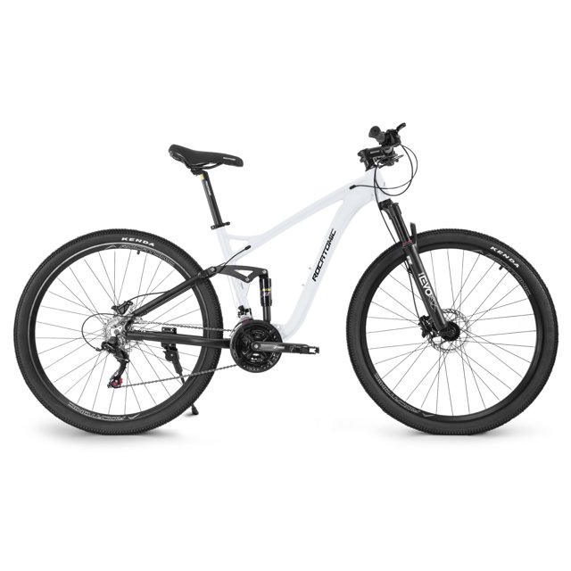 Rocatomic Bicicleta De Montaña Storm R27.5 21v Cambios Shimano Fd-ty300 Frenos De Hidráulicos Doble Suspensión (blanco)