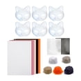 thumbnail image 4 of Kit de 6 máscaras de gato Salvador máscara blanca pintable, 4 of 10