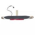 thumbnail image 4 of 28" L x 3" H Towing Hitch Step Bar Drop Step 2" Receiver Chrome Red LED Brake Stop Light Bar Rear Bumper Guard Anti Slip Pad Universal Truck RV Trailer, 4 of 15