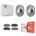 thumbnail image 1 of Transit Auto Front Disc Brake Rotors and Semi-Metallic Pads Kit for Car Honda Civic Insight K8S-104245, 1 of 11