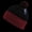 Black/Red, variant on Athletic Pom Pom Beanies, Black/Grey