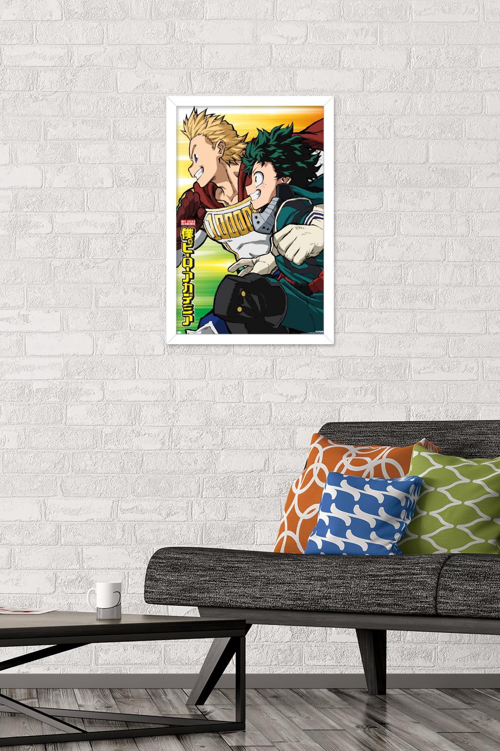 My Hero Academia: Season 4 - Teaser Visual Wall Poster, 14.725" x 22.375" Framed