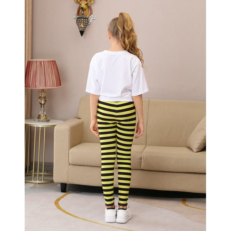 Yellow striped hotsell leggings