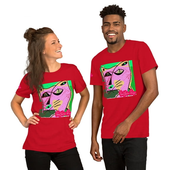Pink Panther Unisex t-shirt (Red, XS)