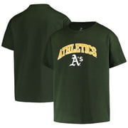 Youth Stitches Green Oakland Athletics Heat Transfer T-Shirt