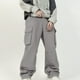 thumbnail image 1 of Pantalones cargo deportivos casuales de longitud completa para hombre, con bolsillo y cordón, color sólido, cintura elástica, 1 of 6