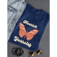thumbnail image 3 of Nourish Yourself Buttefly Shaped T-Shirt Women -Image by Shutterstock, Female XX-Large, 3 of 4