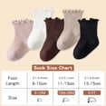thumbnail image 7 of 5 Pairs Baby Girl Ruffle Crew Socks Toddler Infant Girls Dress Sock Soft Cotton Socks,0-5T, 7 of 7