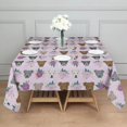 thumbnail image 3 of Cute Pitbull Terriers Dog and Flower Square Tablecloth,Waterproof Square Table Cover,Wipeable Spillproof Washable Table Cover for Home Kitchen Party Decor 42"X42"(107x107cm), 3 of 6