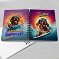 thumbnail image 4 of Retro Surfing Bloodhound in Cool Sunglasses Hello Summer Waves Spiral Bound Journal Dog Lover 5x7in Spiral Notebook - 10001, 4 of 5
