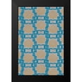 thumbnail image 2 of Medley, Elizabeth 11x14 Black Modern Framed Museum Art Print Titled - Tan and Blue Floral Pattern I, 2 of 5
