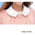 thumbnail image 5 of LoudSung Fake Collar Detachable Half Shirt Blouse Dickey Collar Multi Layer Pleated Collar Top Elegant for Women Girls, 5 of 9
