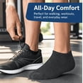 thumbnail image 5 of Diabetic Ankle Socks for Men Women Non Binding Loose Fit Breathable Socks for Neuropathy Edema Foot Health Daily Wear 5 Pairs, 5 of 7