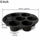 thumbnail image 3 of Hole Air Fryer, Silicone Muffin Pan, Air Fryer Accessories, Cake Mold, Microwave Silicone Baking Mold A 8 inch, 3 of 4