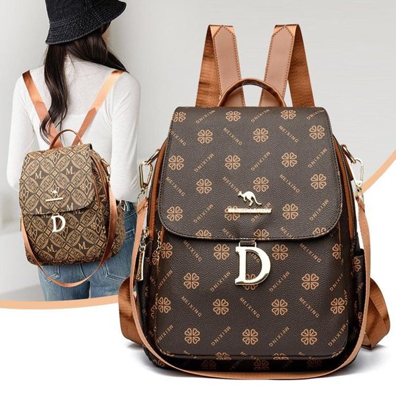 PU Leather Flap Backpack, Spring 2025