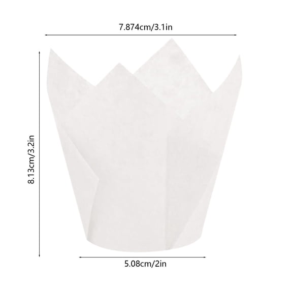 REZUOFI 50 Pcs Cupcake Liners Baking Cups Greaseproof Non-Stick for Muffins and Party Treats Standard Size Disposable Baking Supplies