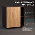 thumbnail image 4 of Pascuale Two Side Shelves Under Sink Cabinet with One Door, Cut-Out Back, Compact 22”, 4 of 8