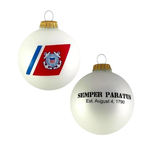Christmas Tree Ornaments Made in the USA - 80mm / 3.25" Decorated Collectible Glass Balls from Christmas by Krebs - Handmade Hanging Holiday Decoration for Trees