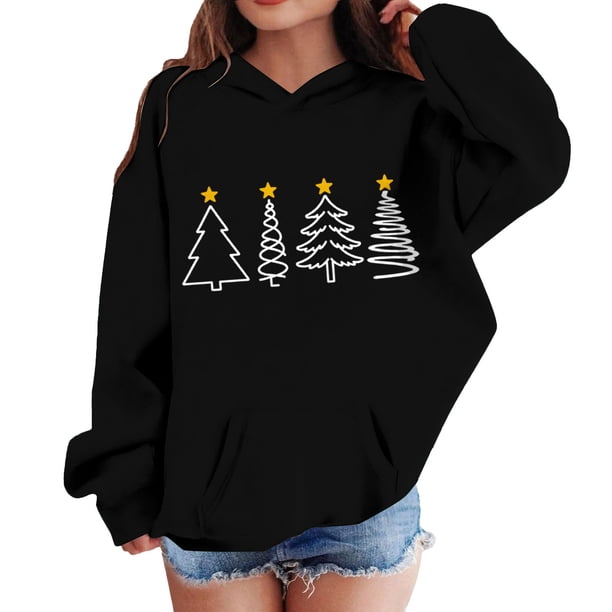 Sudadera con capucha para niñas y niños, sudadera de manga larga con cuello redondo y estampado de moda, jersey con bolsillo, sudadera de poliéster para niñas