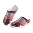 thumbnail image 2 of KLL Heart Plaid Pattern Adult Unisex Cozy Slippers,Fuzzy Slip-on Slippers TPR Sole Slippers Comfort Plush Home Footwear for Indoor & Outdoor-37/38, 2 of 7