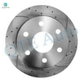 thumbnail image 2 of Set of 6 Rear 330mm Drilled Slotted Brake Disc Rotors-Ceramic Brake Pad Kit For 2002-2006 Chevrolet Suburban 1500, 2 of 8