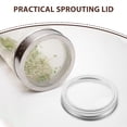 thumbnail image 3 of Himition 4pcs Mason Jar Sprouting Rings Stainless Steel Sprouting Rings For Regular Mouth Jars Regular Mouth Canning Jar Replacement Metal Rings Practical Screw Jar Bands, 3 of 6