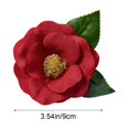 thumbnail image 3 of Silk Simulation Flower Heads | Realistic Artificial Silk Floral Decoration | Red | Lifelike Cloth Petals | DIY Arrangement Material | 10 Pack | 9cm | Home Event Party Craft Decor, 3 of 6