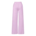thumbnail image 5 of QASIEATN Wide Leg Sweatpants Women High Waisted Pants with Pockets Baggy Jogger Pants Trousers Sweatpants, 5 of 5
