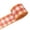 Orange White Plaid, variant on 1 Roll Christmas Buffalo Plaid Wired Edge Ribbon, 2.4"×20Ft Christmas Tree Burlap Fabric Craft Wrapping Ribbon with Checkered Edge, for DIY Wreath Xmas Tree Floral Craft Decor,Yellow Black Plaid