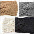 thumbnail image 4 of BEADCEST 4PCS Long Head Wraps Bands for Women Warmth and Ear Protection Medium Grey, 4 of 5