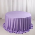 thumbnail image 2 of Efavormart Lavender Lilac Premium Scuba Round Tablecloth, Wrinkle Free Polyester Seamless Tablecloth 132" for 6 Foot Table With Floor-Length Drop, 2 of 5