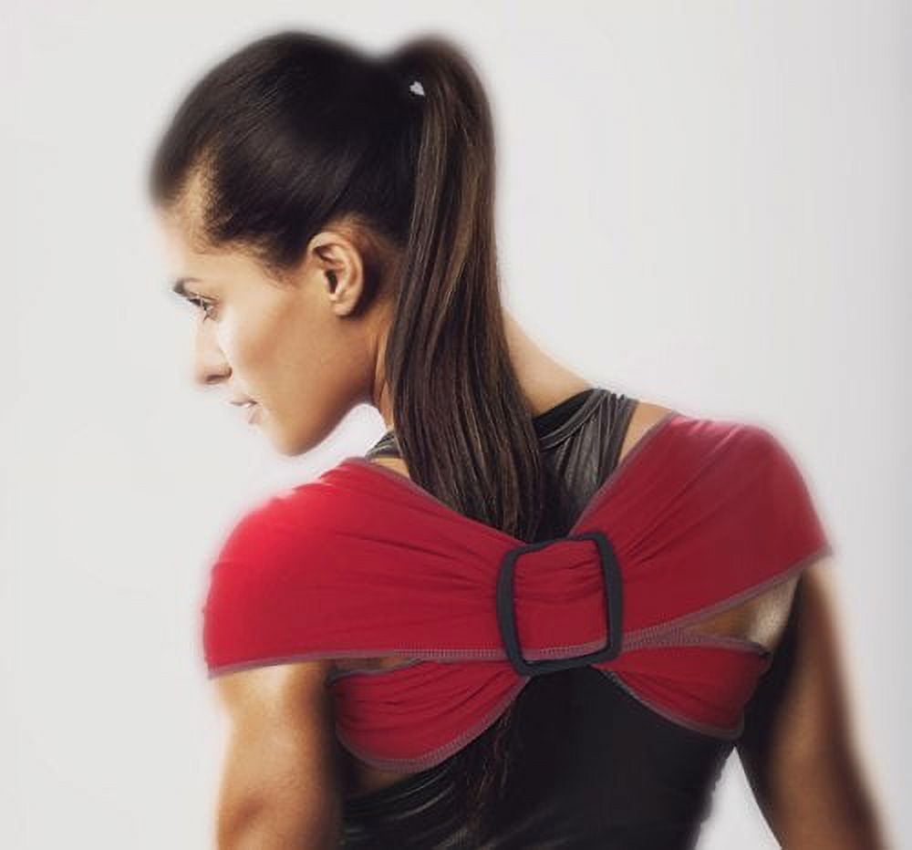 Str8-n-Up Complete Medical Posture Support, Large, Solid Black, 1 lb. – Aid in Posture Alignment of Shoulders and Back