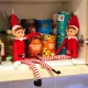 thumbnail image 4 of 2024 Lindo muñeco elfo navideño rojo para niños y niñas, adorno navideño, regalos de Año Nuevo, mesa, árbol de Navidad, decoración, 4 of 5