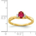 thumbnail image 3 of Primal Gold 14 Karat Yellow Gold Diamond and Ruby Ring, 3 of 6