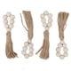thumbnail image 1 of Servilleteros de mesa ANGGREK de Cuentas de Madera 4 Piezas Decorativas Con Borlas, 1 of 8