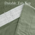 thumbnail image 4 of Sage Green Curtains for Living Room Soft Velvet Back Tab Nursery Bedroom Window Panels 96 inches Long Room Darkening Thermal Insulated Drapes, W42 x L96, 2 Panels, 4 of 8