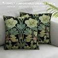 thumbnail image 3 of Decorative Cotton Linen Throw Pillow Cases William Morris Vintage Flowers Square Cushion Covers for Couch Sofa Bed, 3 of 5