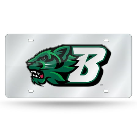 Binghamton NCAA Bearcats Acrylic License Plate Laser Tag