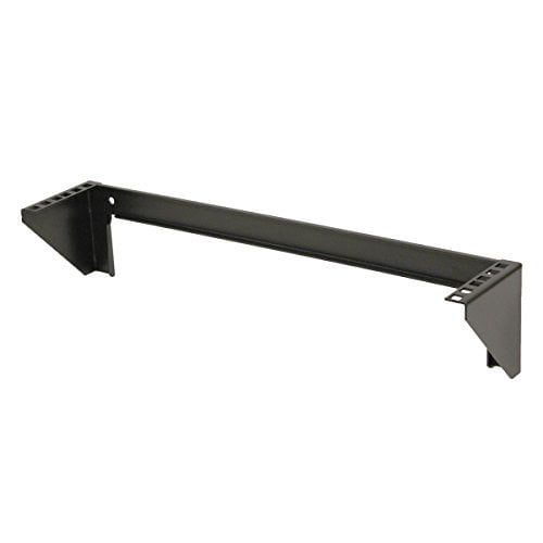 NavePoint 2U 19 Inch Vertical Wall Mount Rack Wall Mountable Server Rack w/Hardware Black