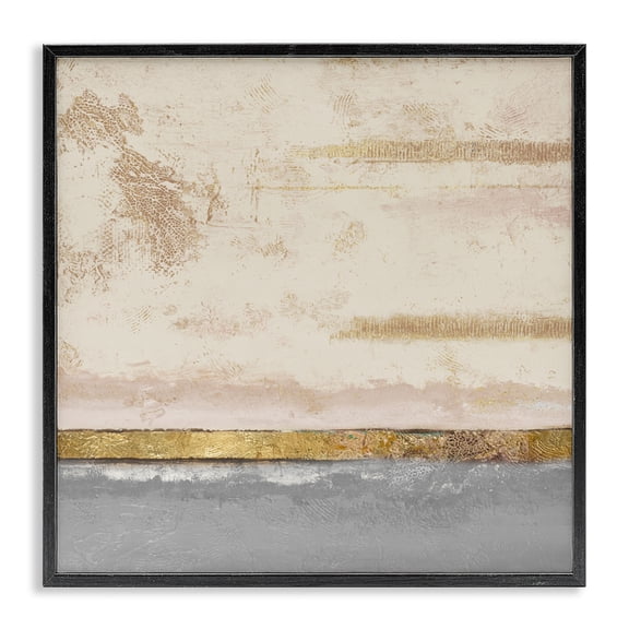 Stupell Industries Transitional Soft Sea Abstract Black Framed Giclee Art, 12 x 12, by Patricia Pinto