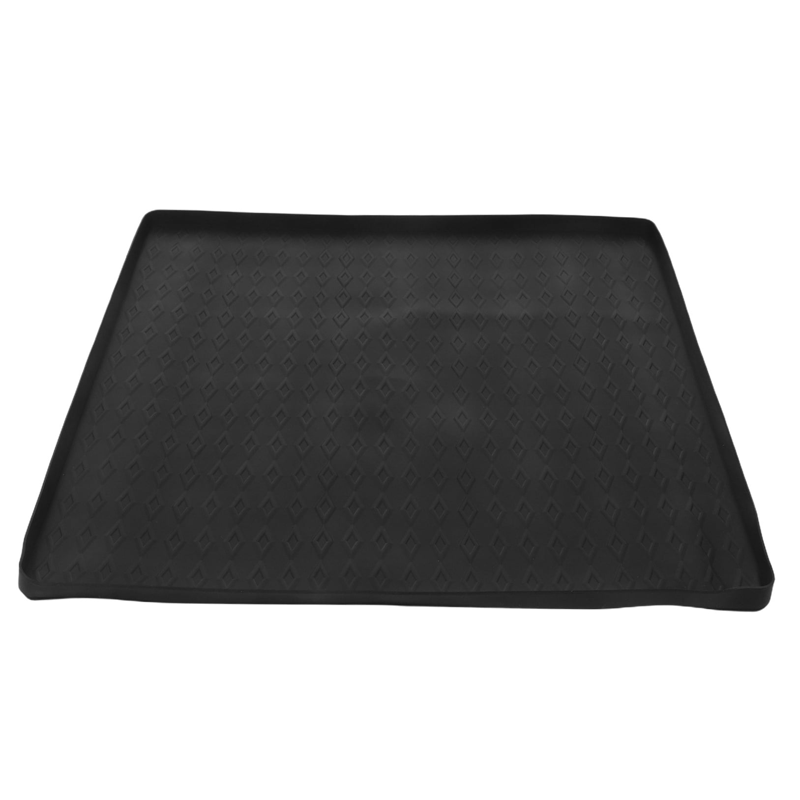 ETHZZLE Nonslip Silicone Protective Mat for Washer and Dryer, Black Laundry Room Floor Mat, and Water Resistant