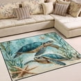 thumbnail image 2 of Ryvnso Retro Turtle in Sea Area Rug Floor Mats Non-Slip Home Carpet 80 x 58 inch, 2 of 7